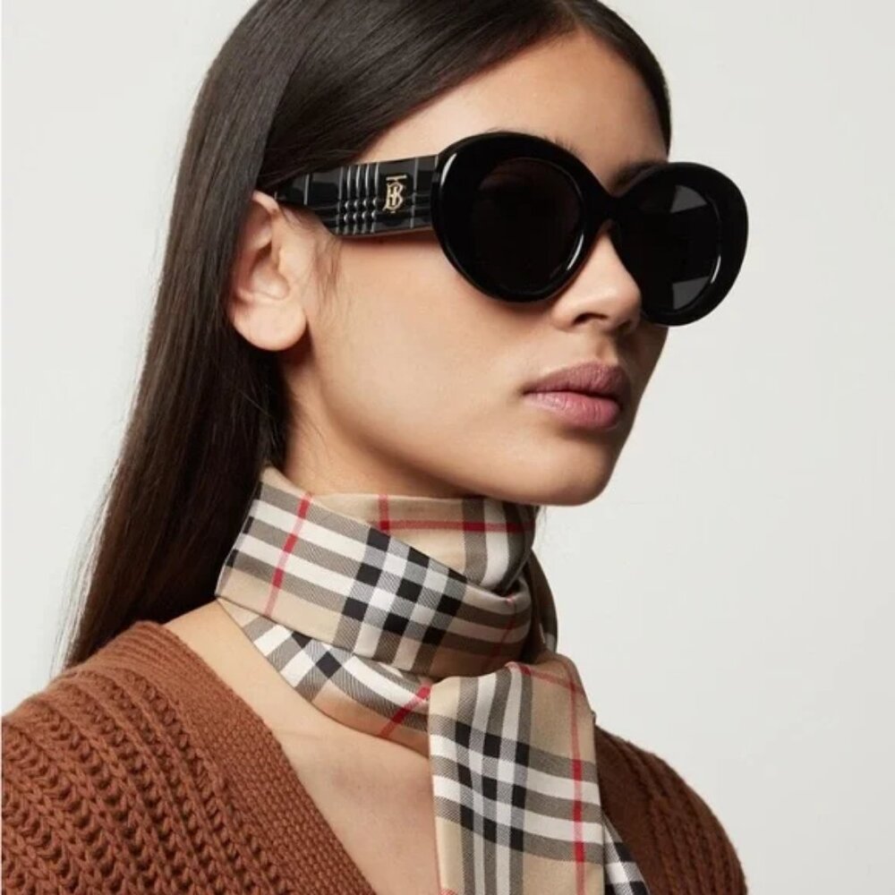 New  BURBERRY  MARGOT BLACK  SUNGLASSES